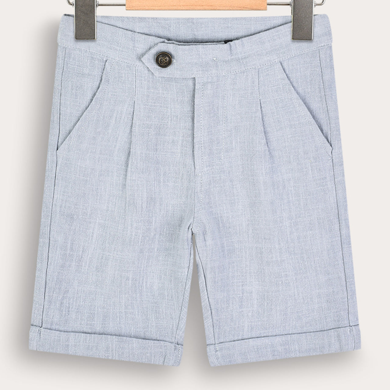 Melange Linen Shorts