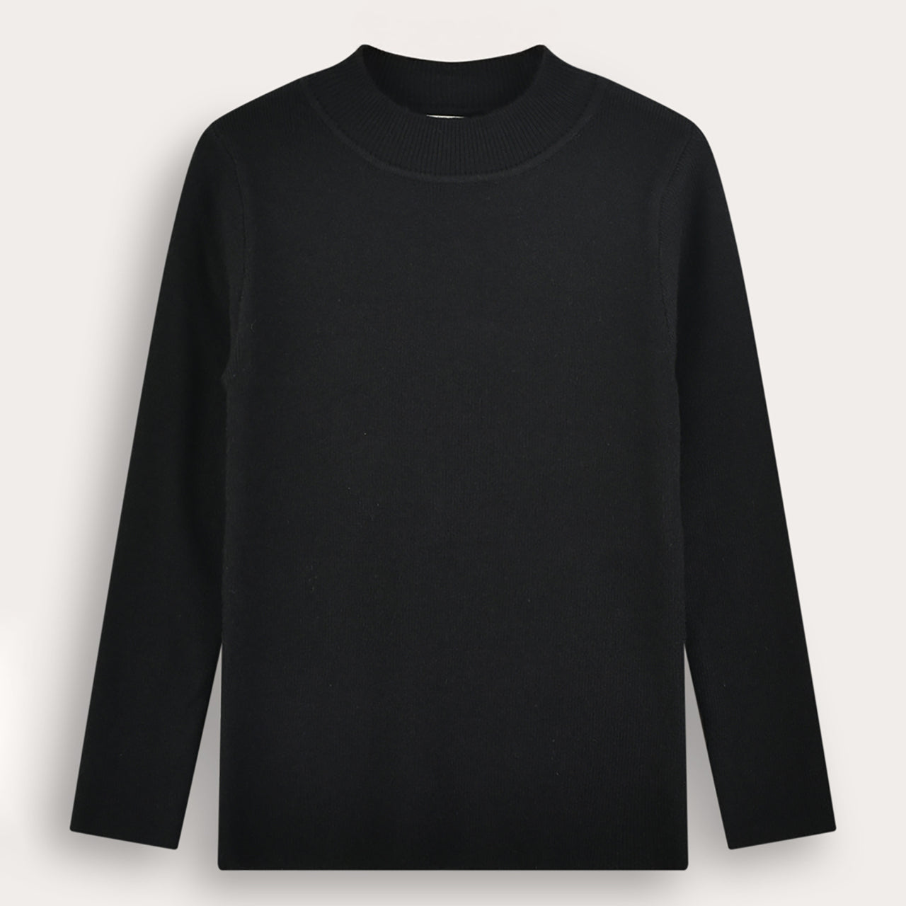 Melange Knit Half Turtleneck