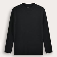 Melange Knit Half Turtleneck