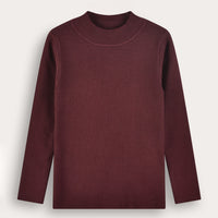 Melange Knit Half Turtleneck