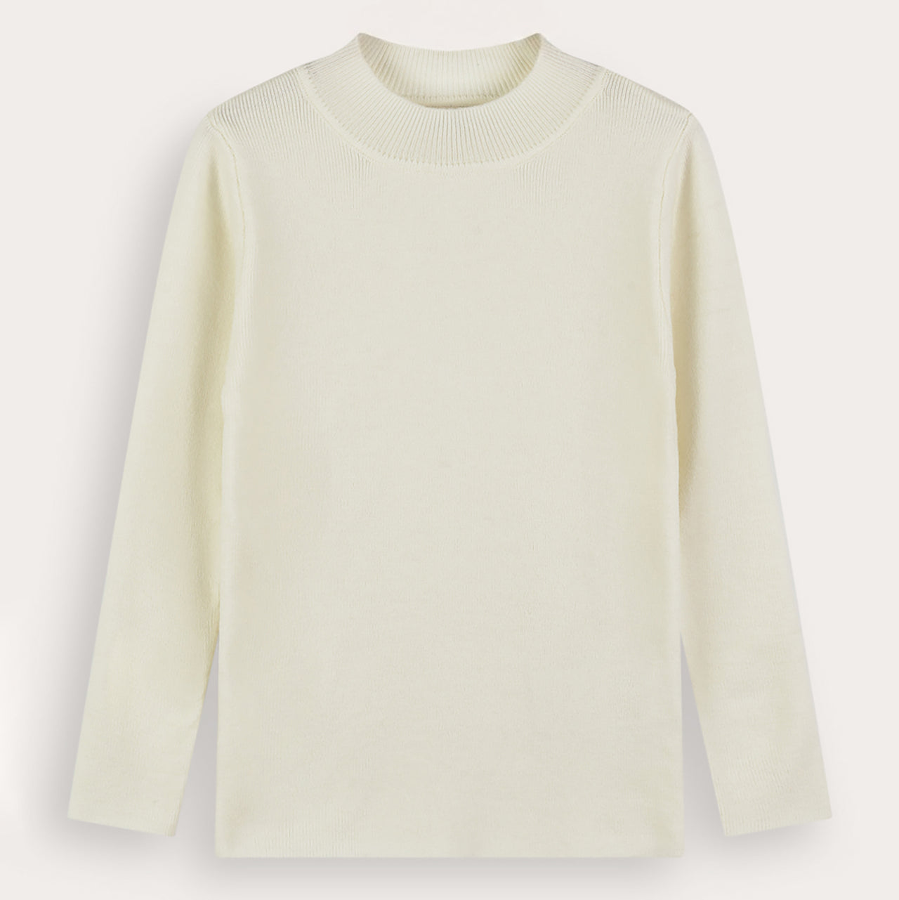 Melange Knit Half Turtleneck