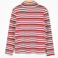 Melange Stripes Turtleneck