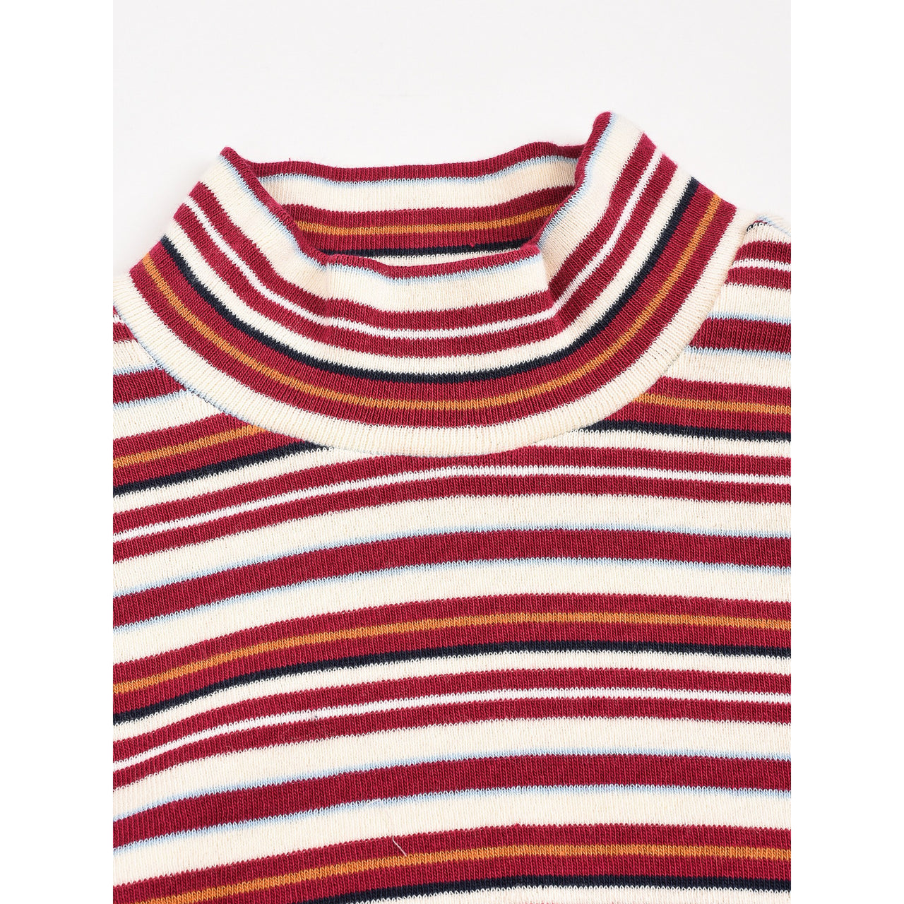 Melange Stripes Turtleneck