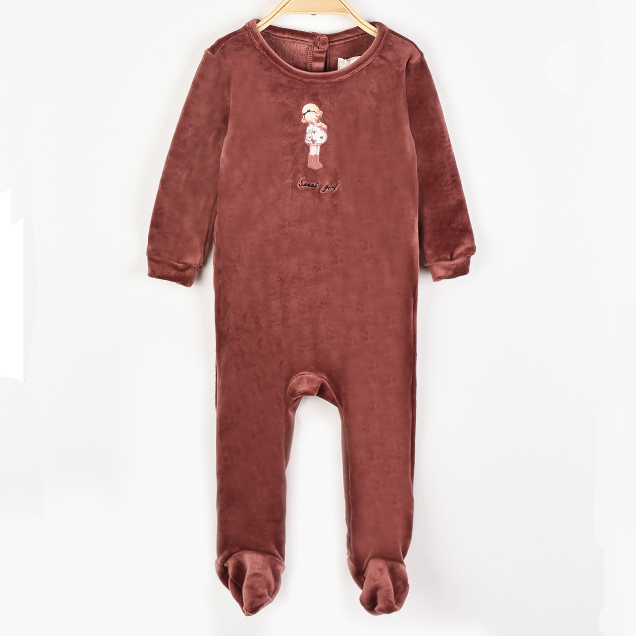 Melange Velour Stretchie