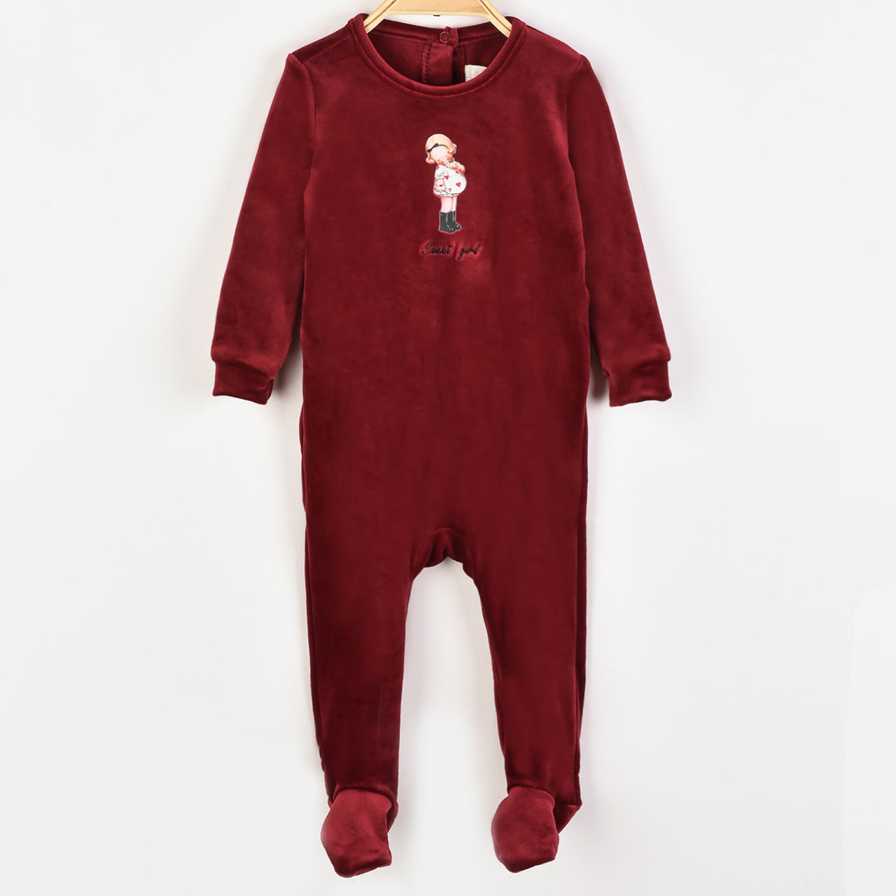 Melange Velour Stretchie