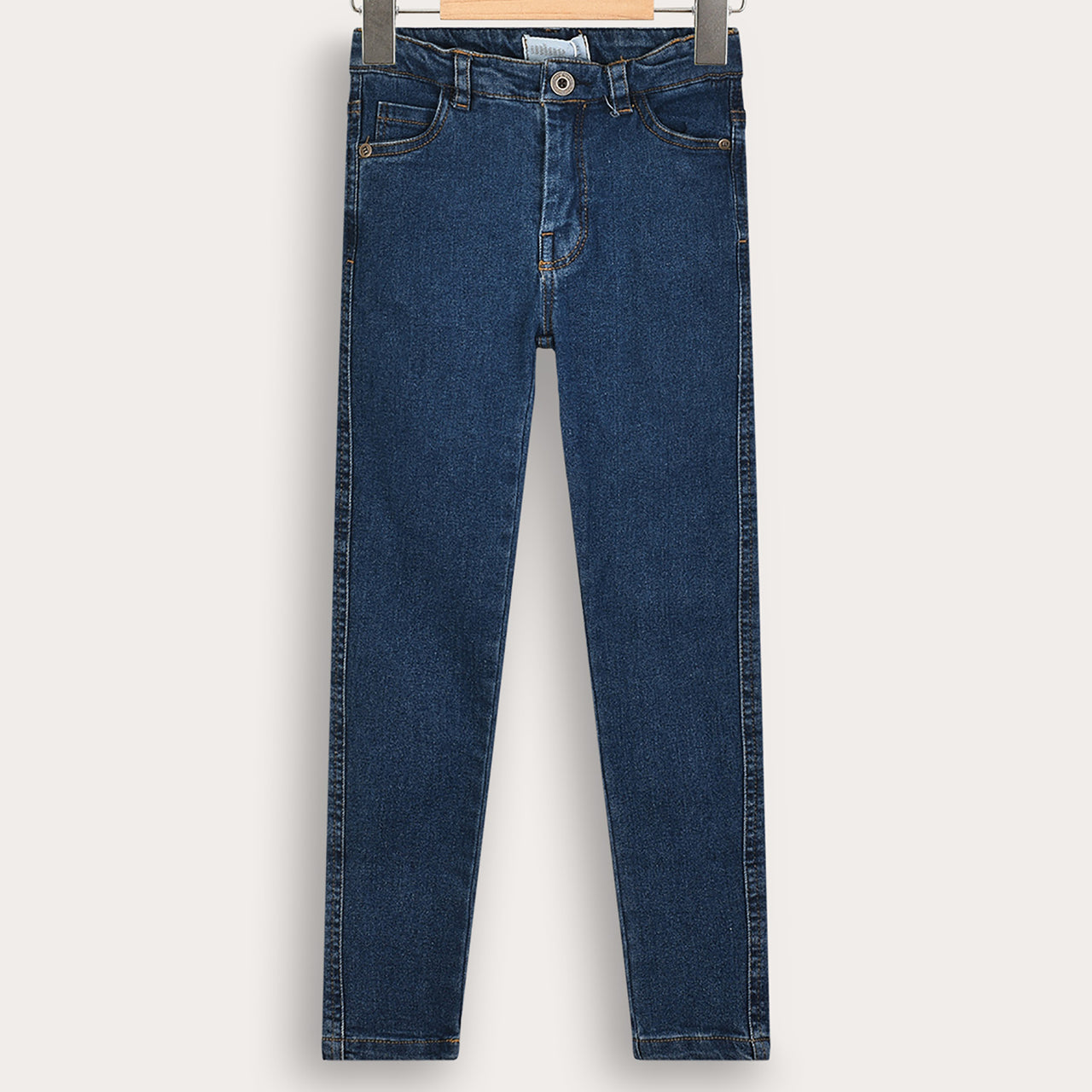 Melange Long Denim Pants