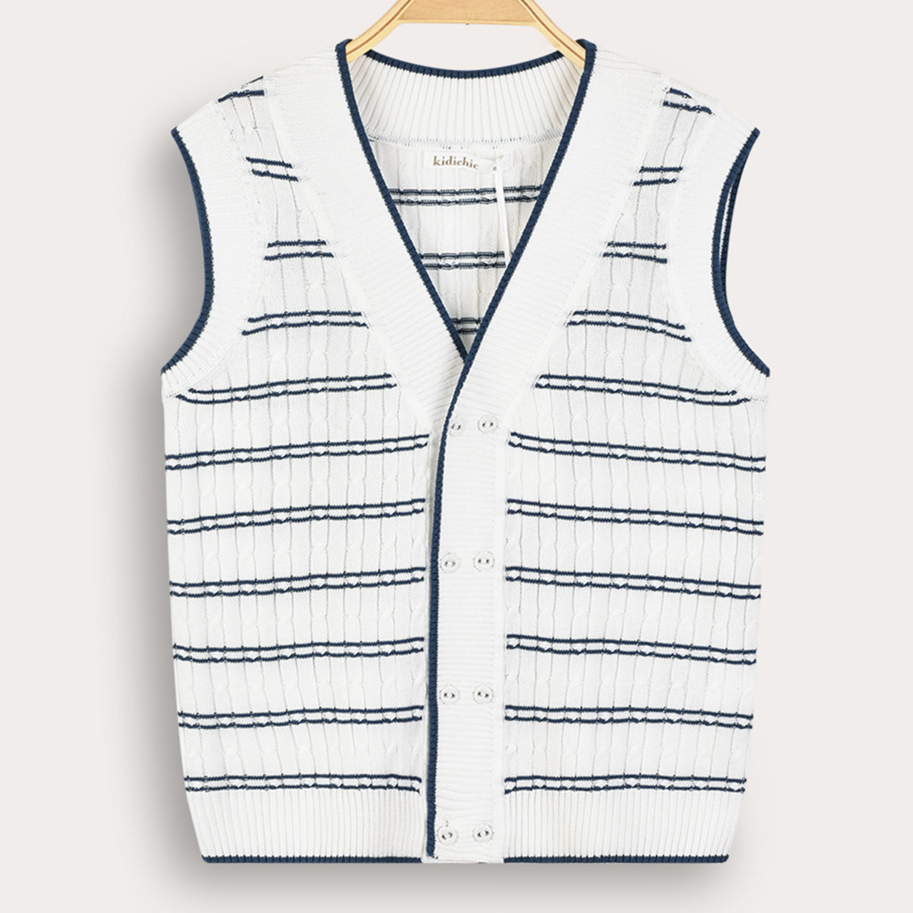 Stripe Braided Vest