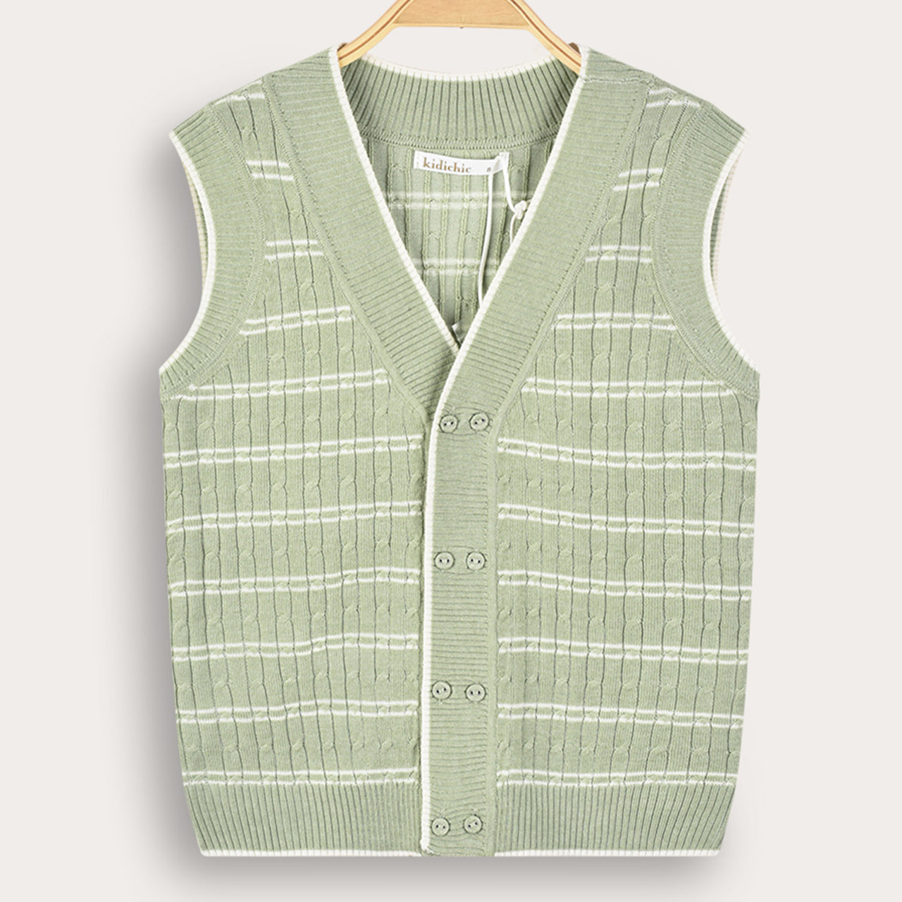 Stripe Braided Vest