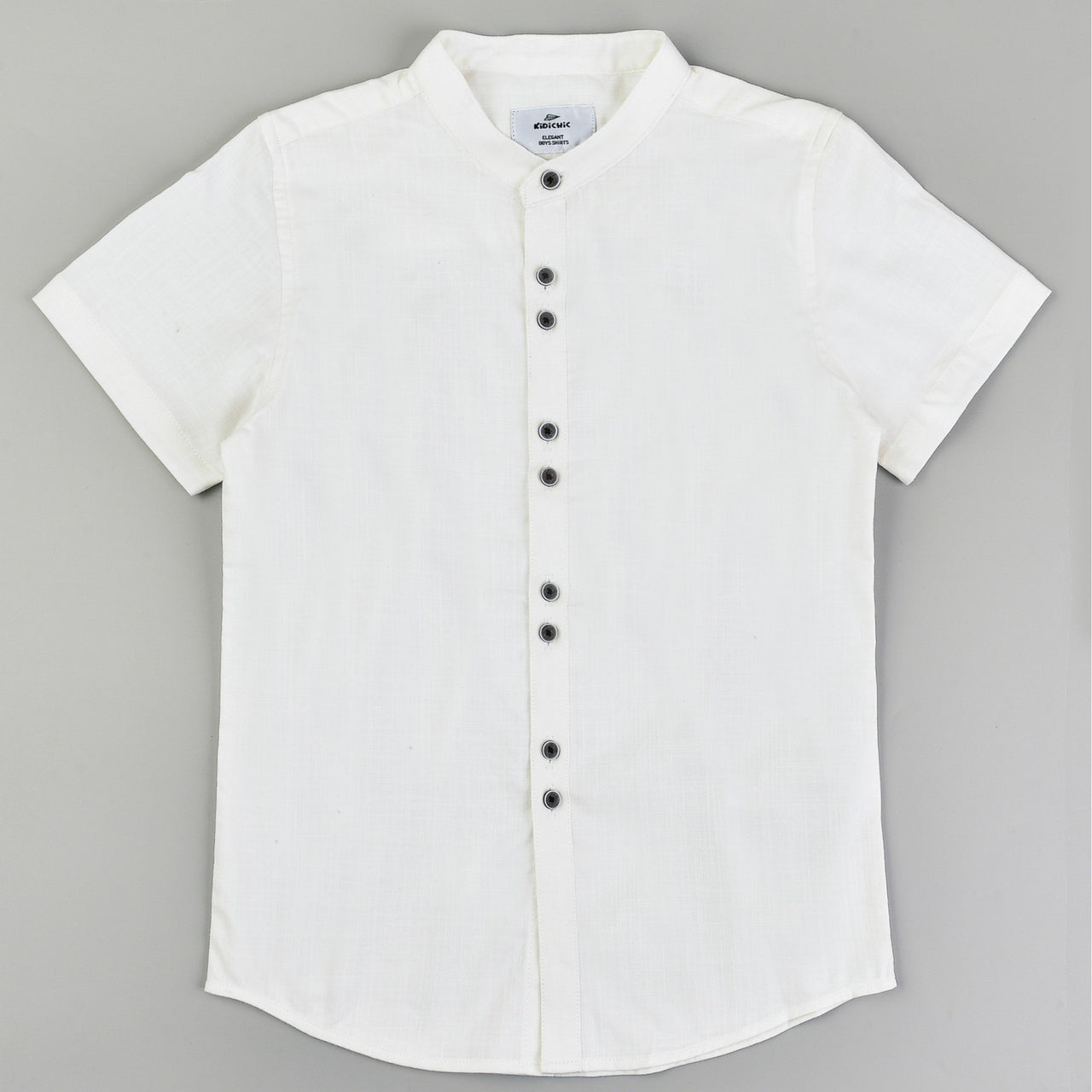 S.S Mandarin Linen Shirt- Classic