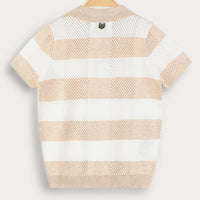 Melange Checks Knit Shirt