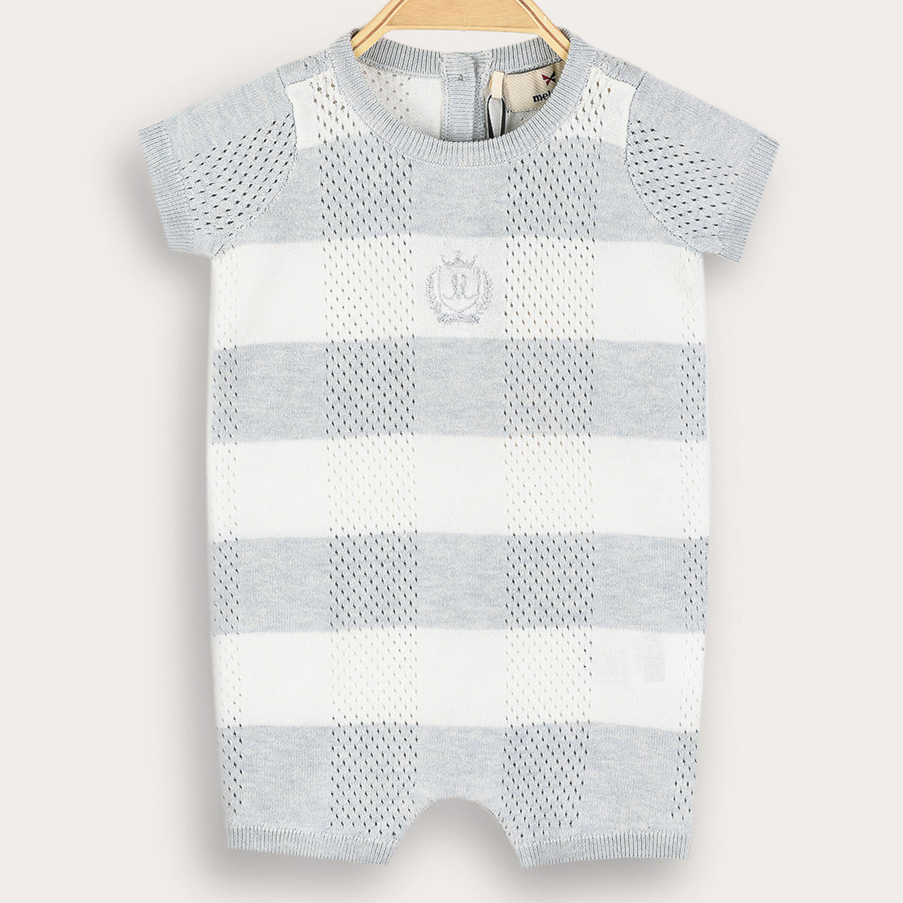 Melange Knit Checks Overall