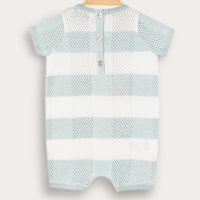 Melange Knit Checks Overall
