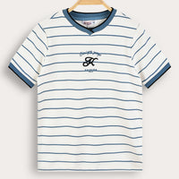 Boys S.S Striped Rib Shirt