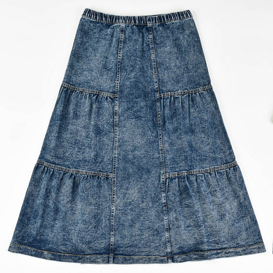 Midi Denim Skirt