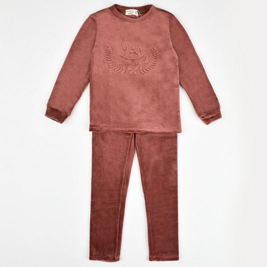 Melange Velour PJ Set