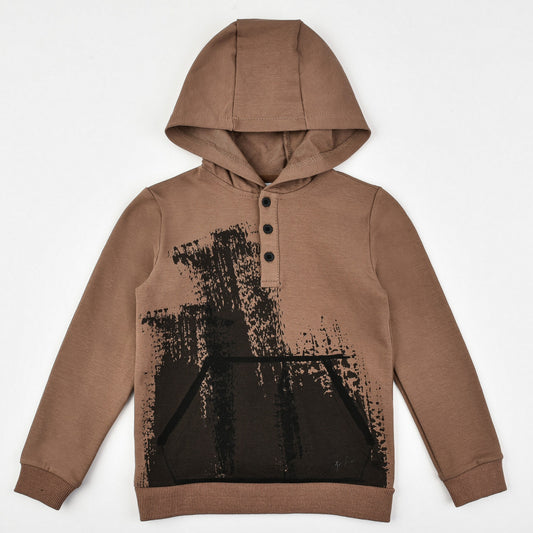 Brushed Effect Hoodie