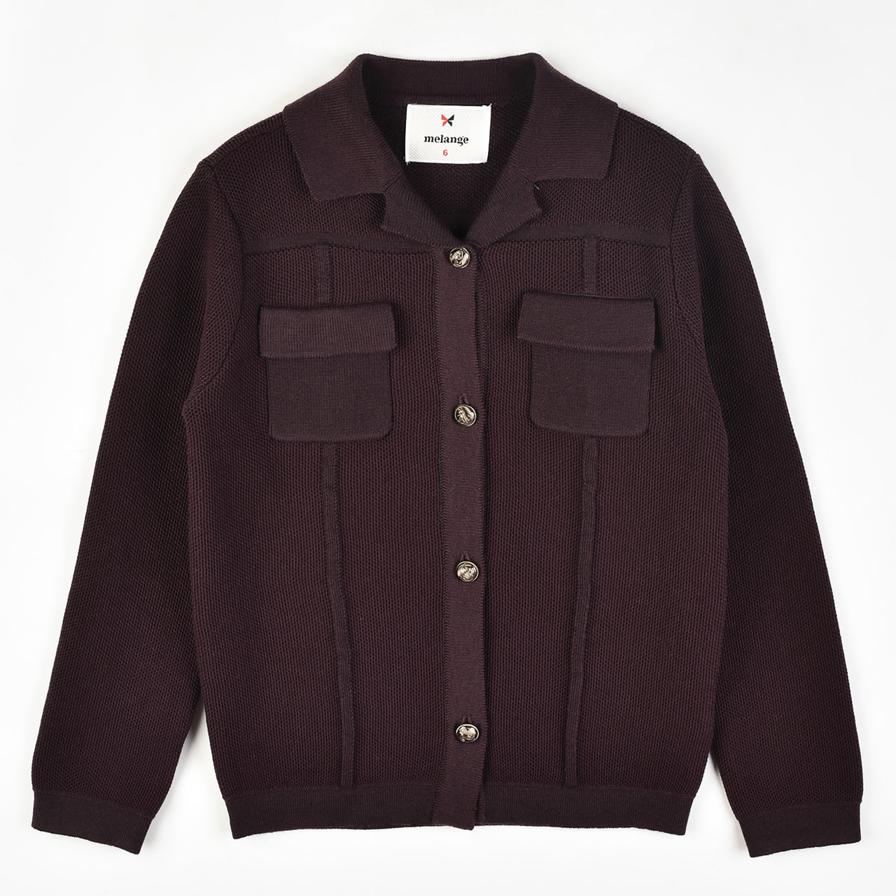 Melange Knit Pocket Sweater