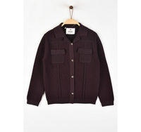 Melange Knit Pocket Sweater