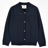 Melange Knit Pocket Sweater