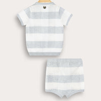 Melange Knit Checks Set