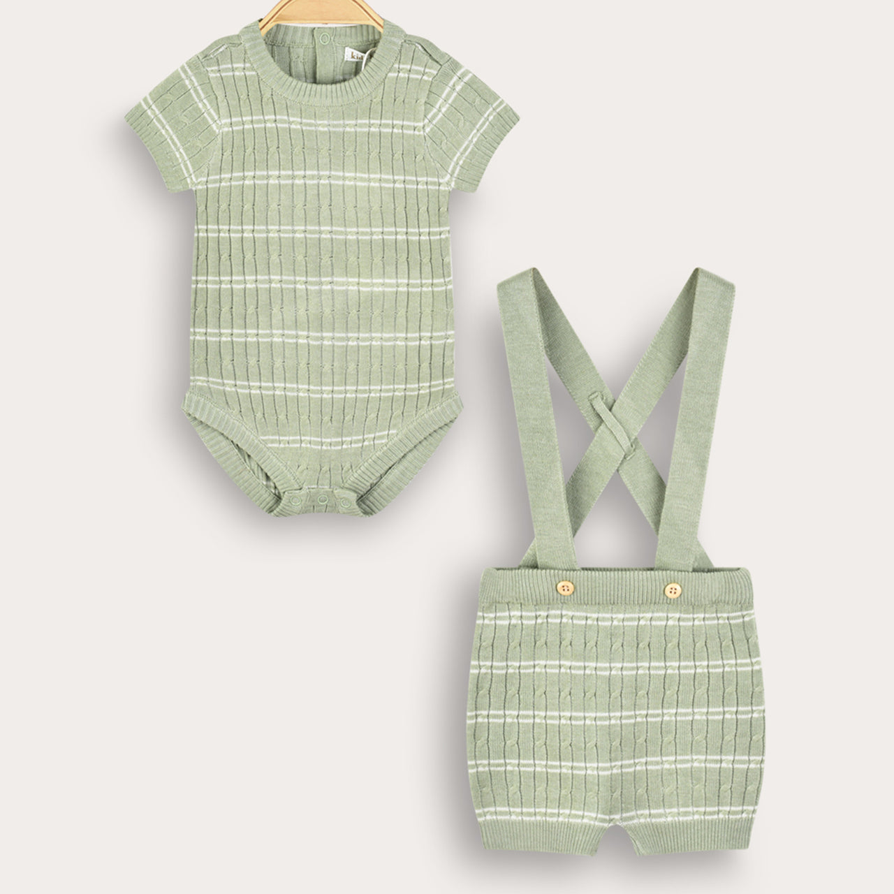 Knit Braided Baby Set