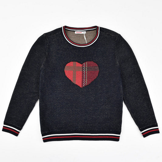 Plaid Heart Sweater