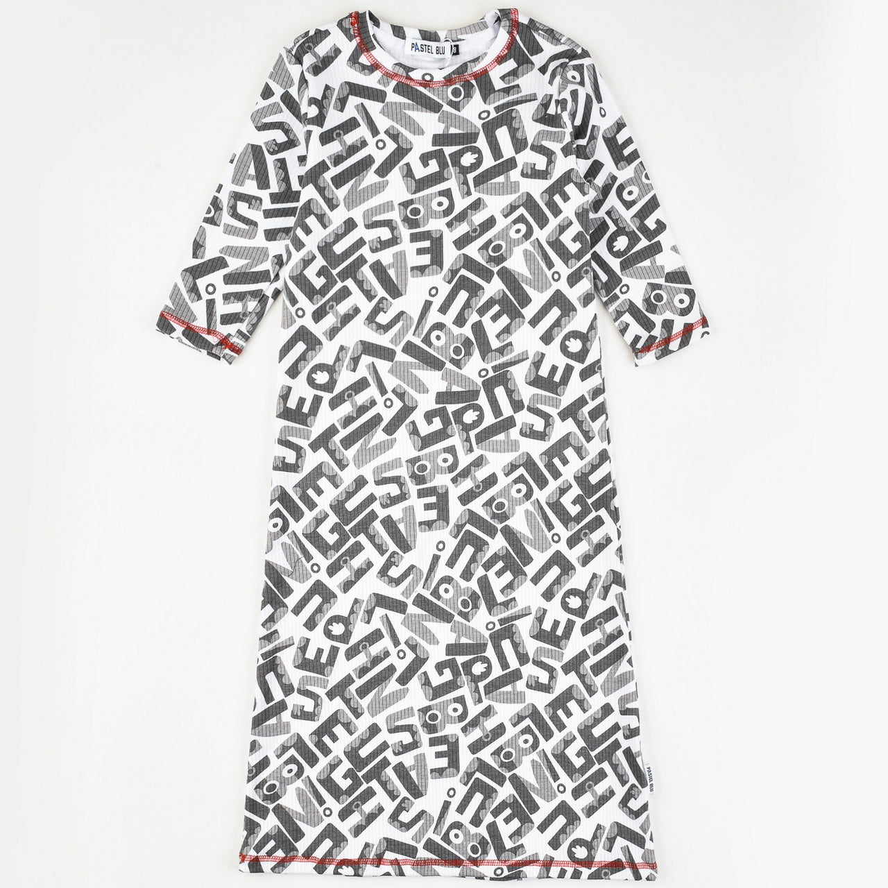 Rib Printed Nightgown