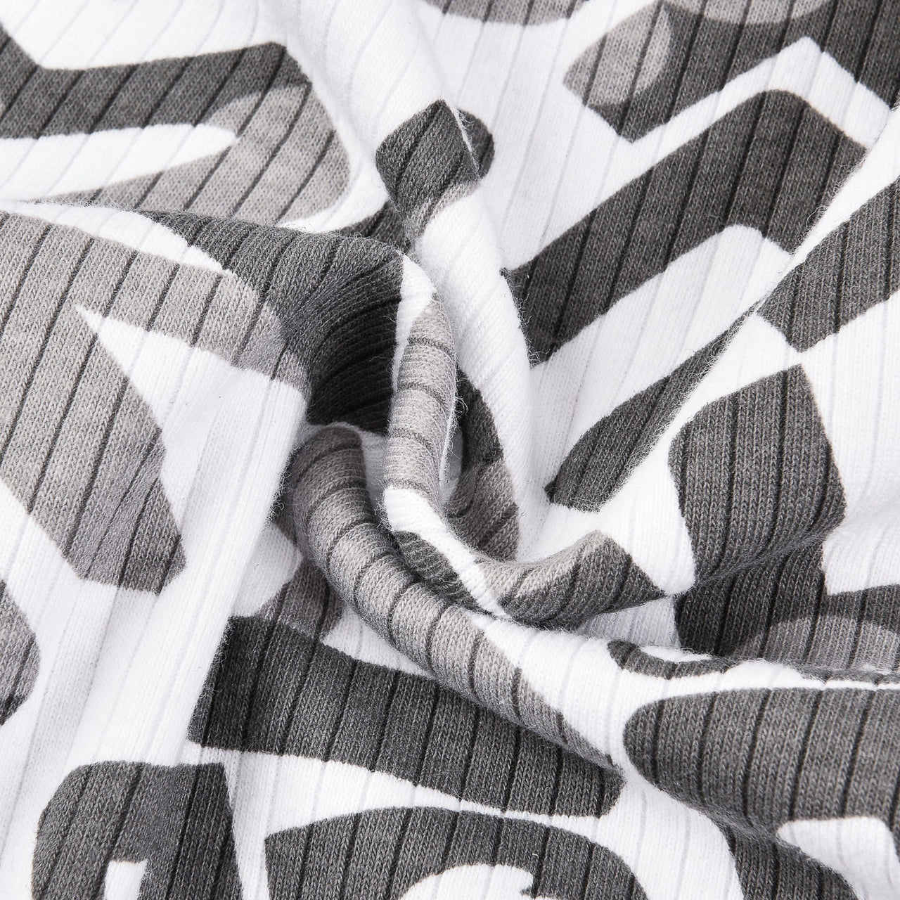 Rib Printed Nightgown