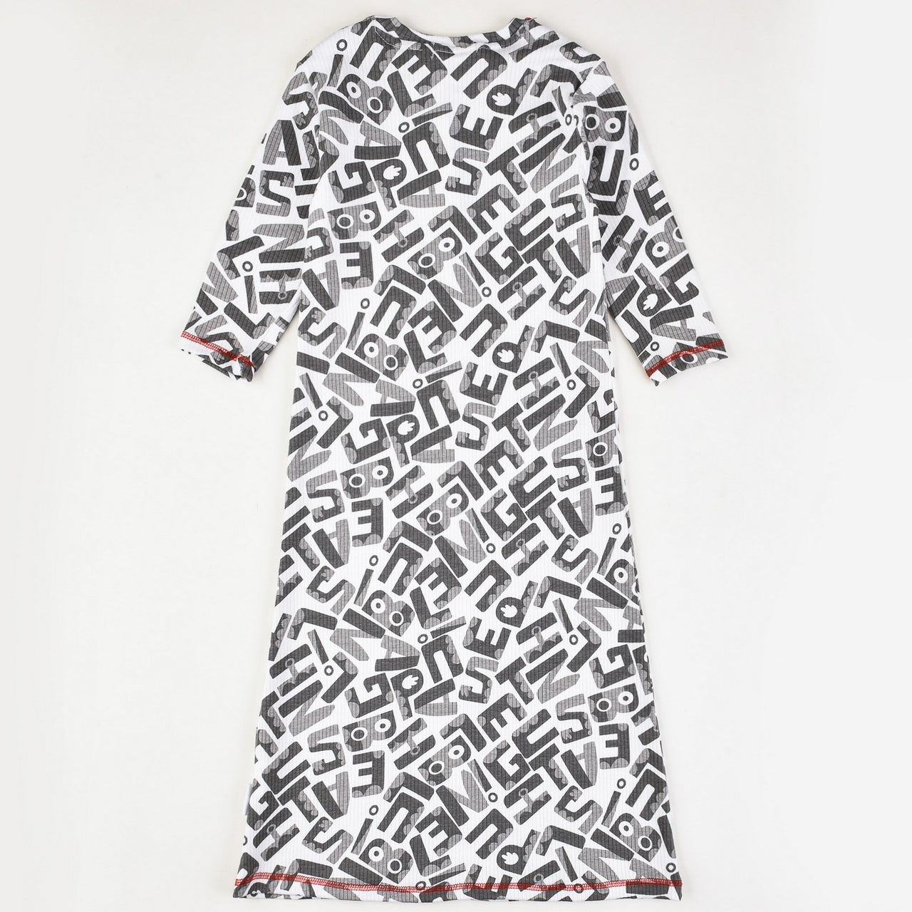 Rib Printed Nightgown
