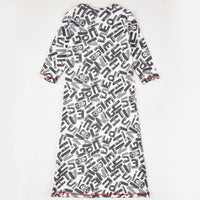 Rib Printed Nightgown