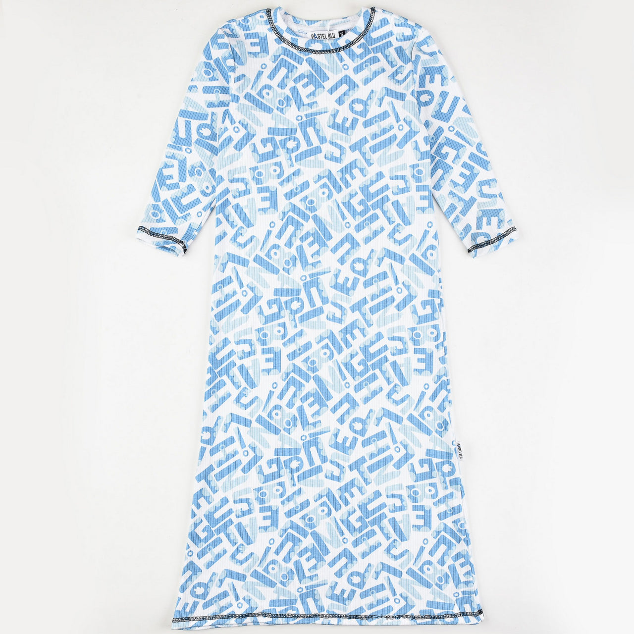 Rib Printed Nightgown