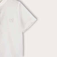 Melange Mandarin Collar Shirt