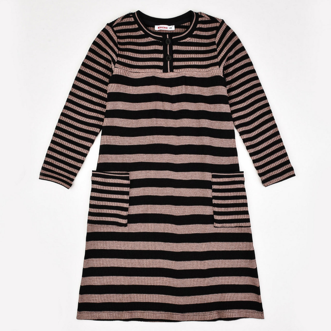 Waffle Stripe Dress