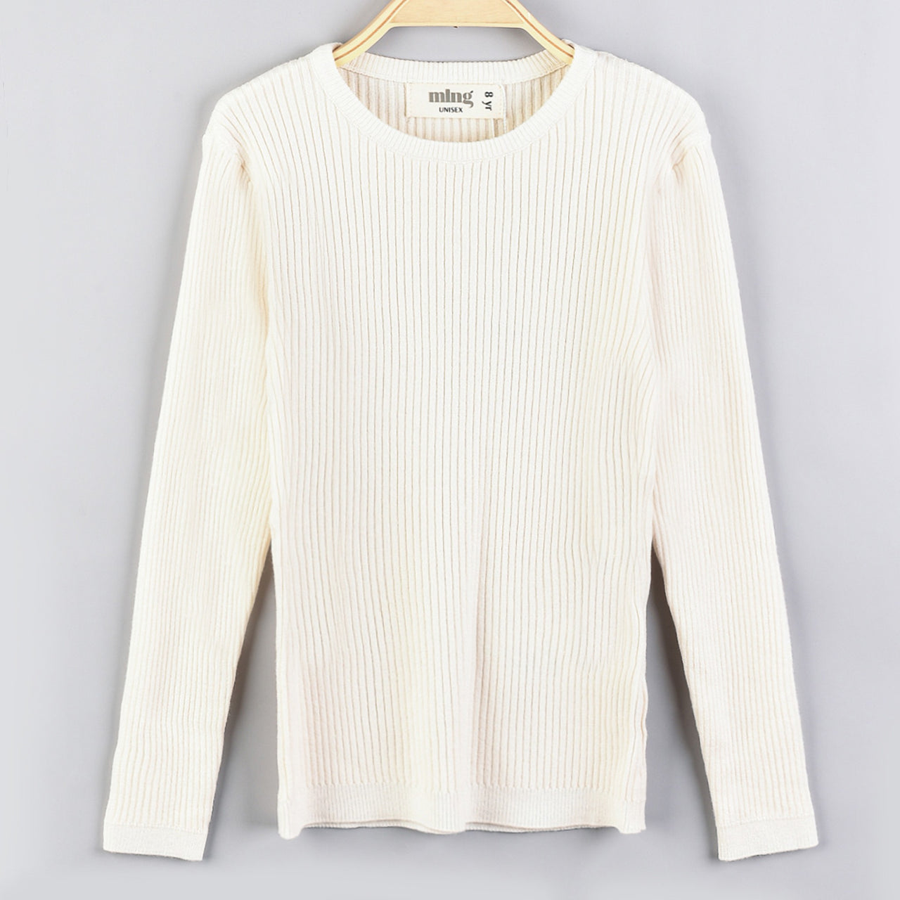 Melange Basic Rib Knit Top