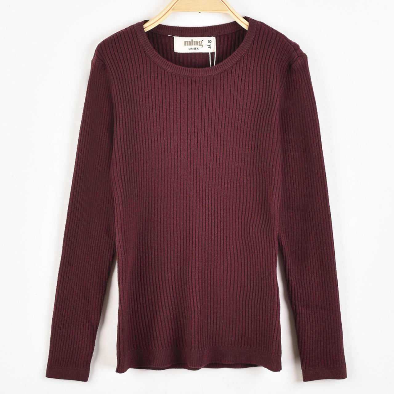 Melange Basic Rib Knit Top