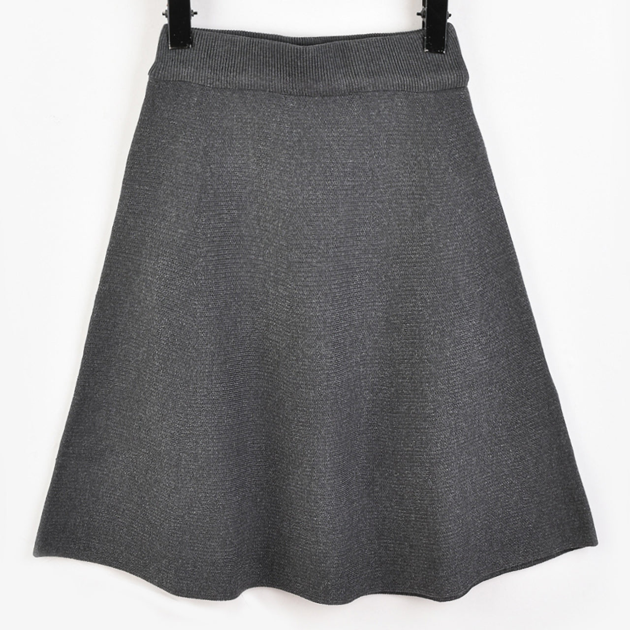 Melange Knit Bell Skirt