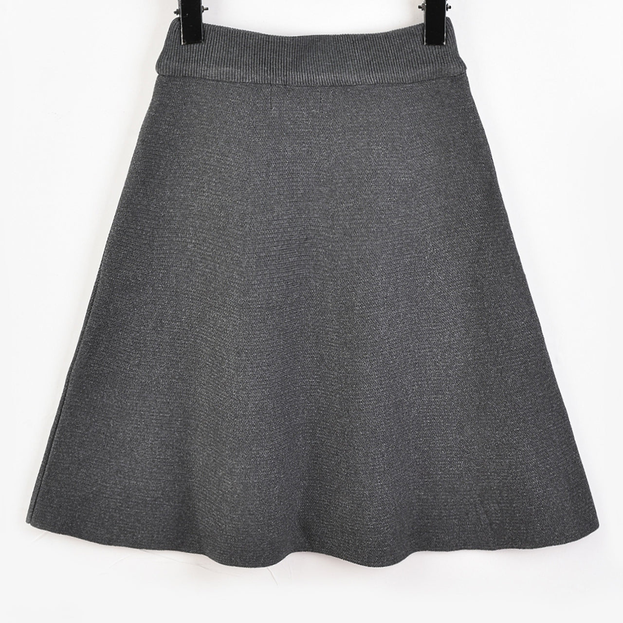 Melange Knit Bell Skirt