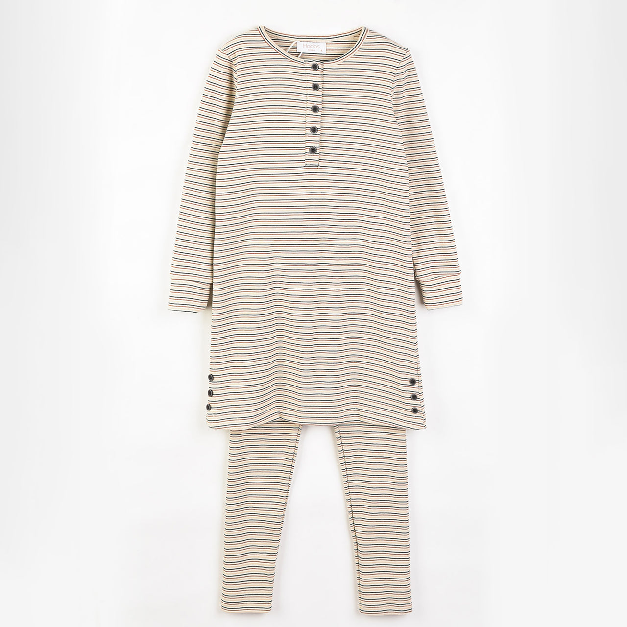 Hadas Striped Nightgown Legging Set