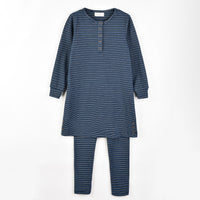 Hadas Striped Nightgown Legging Set