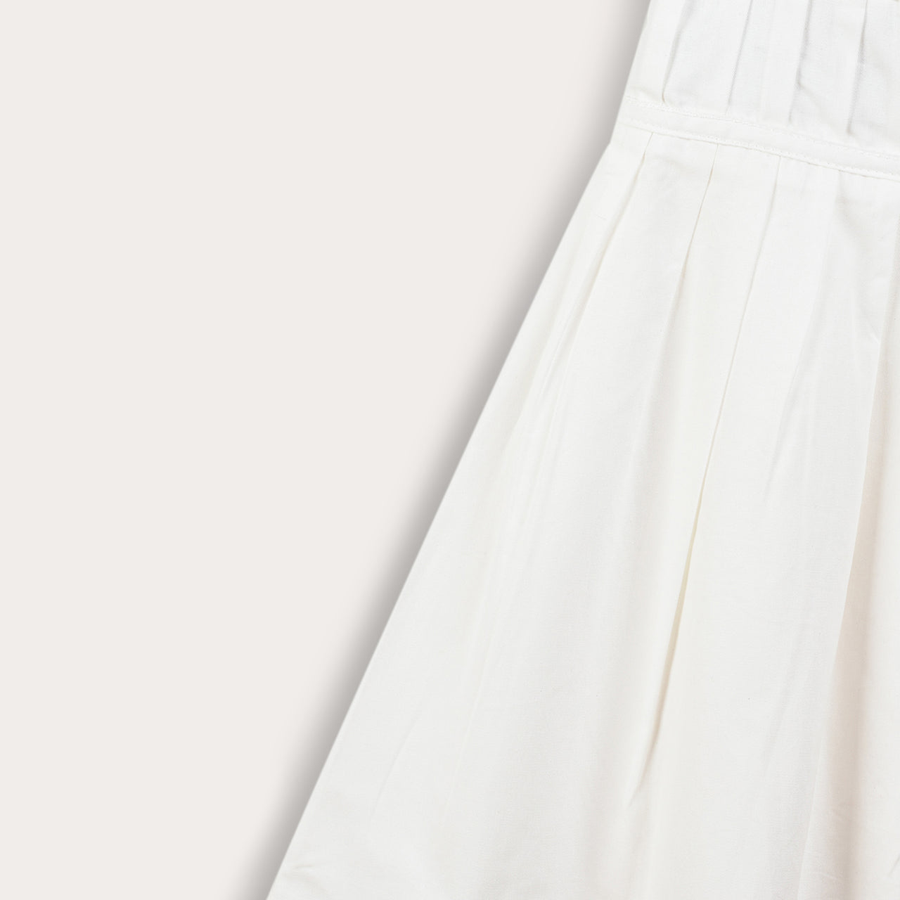 Poplin Pleated Skirt