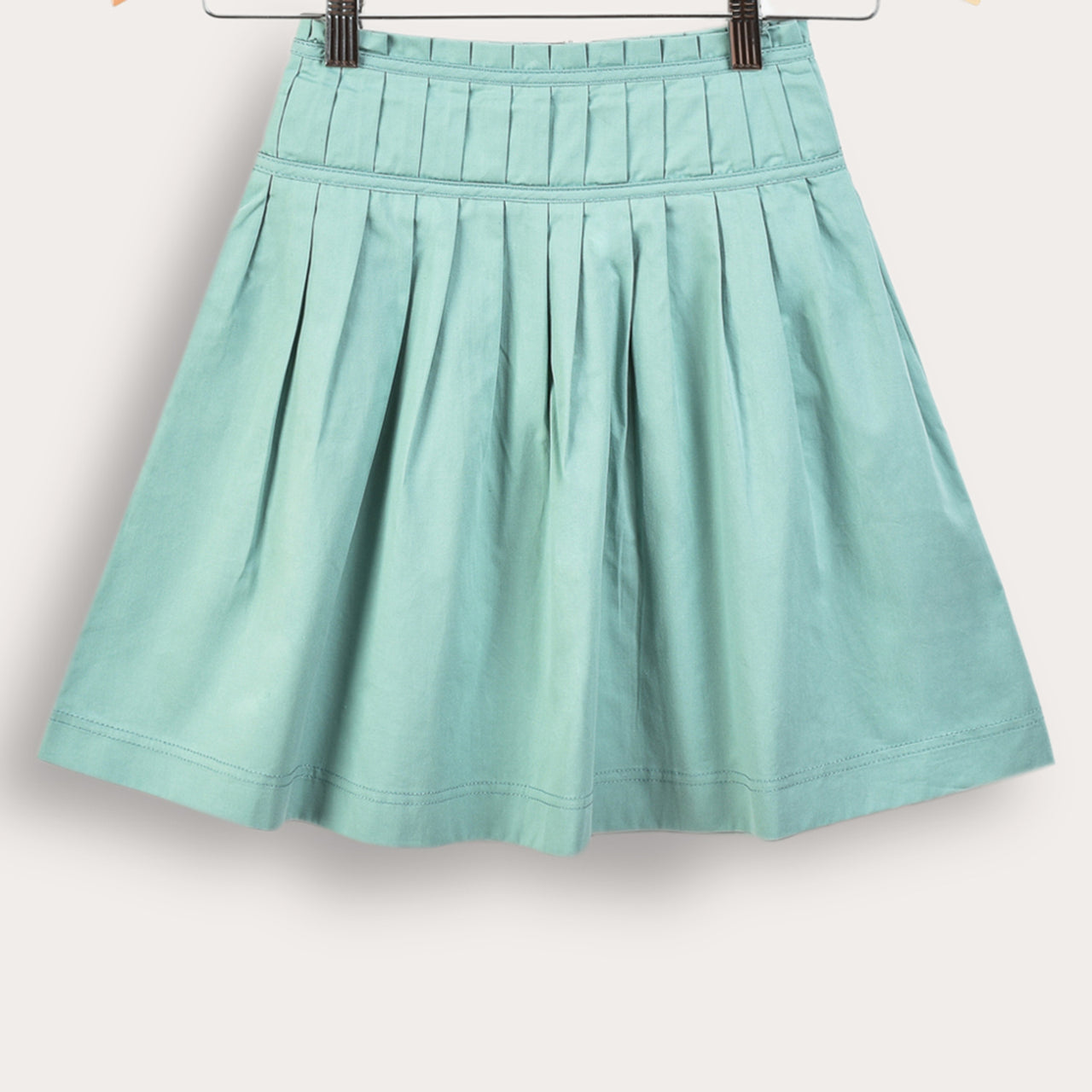 Poplin Pleated Skirt