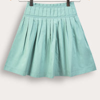 Poplin Pleated Skirt