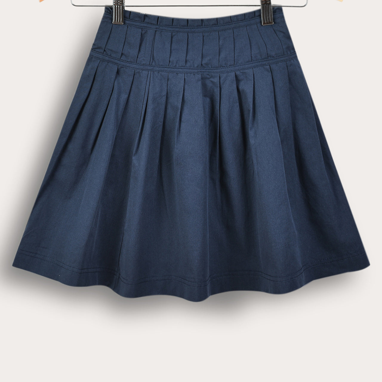 Poplin Pleated Skirt