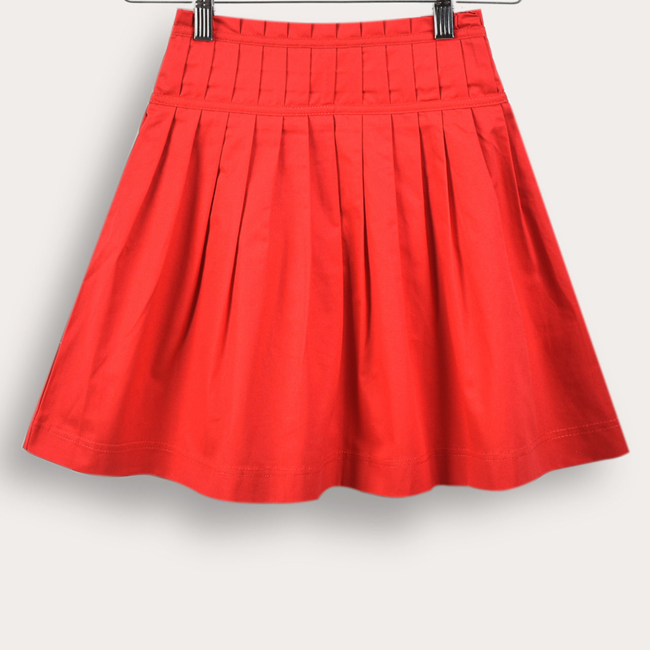 Poplin Pleated Skirt