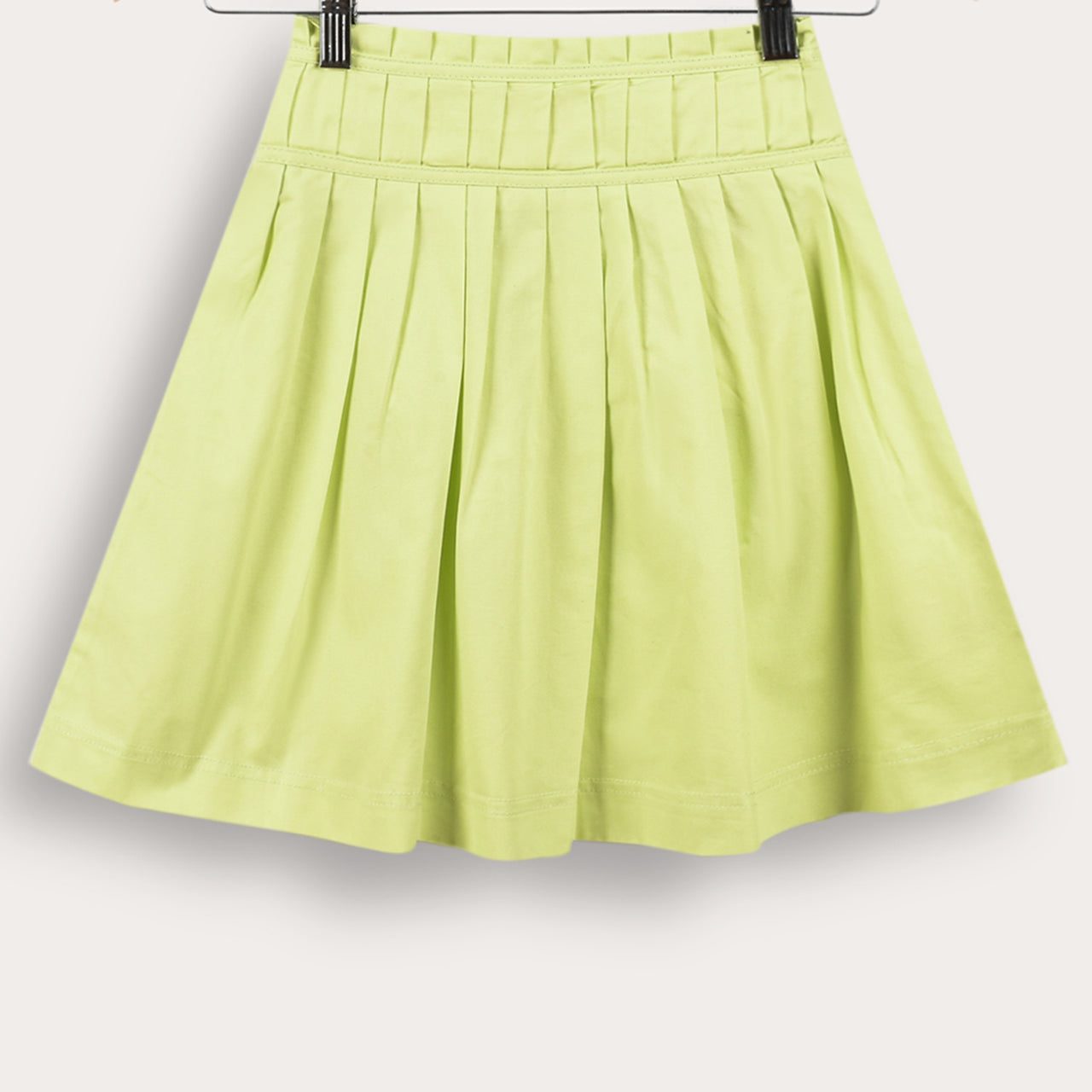 Poplin Pleated Skirt