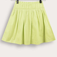 Poplin Pleated Skirt