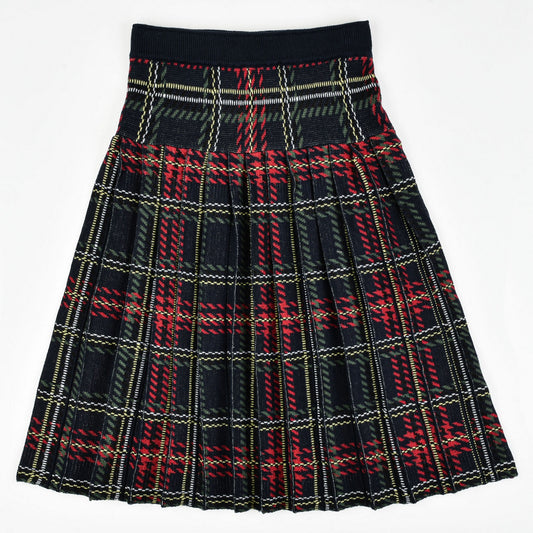 Plaid Pleated Skirt