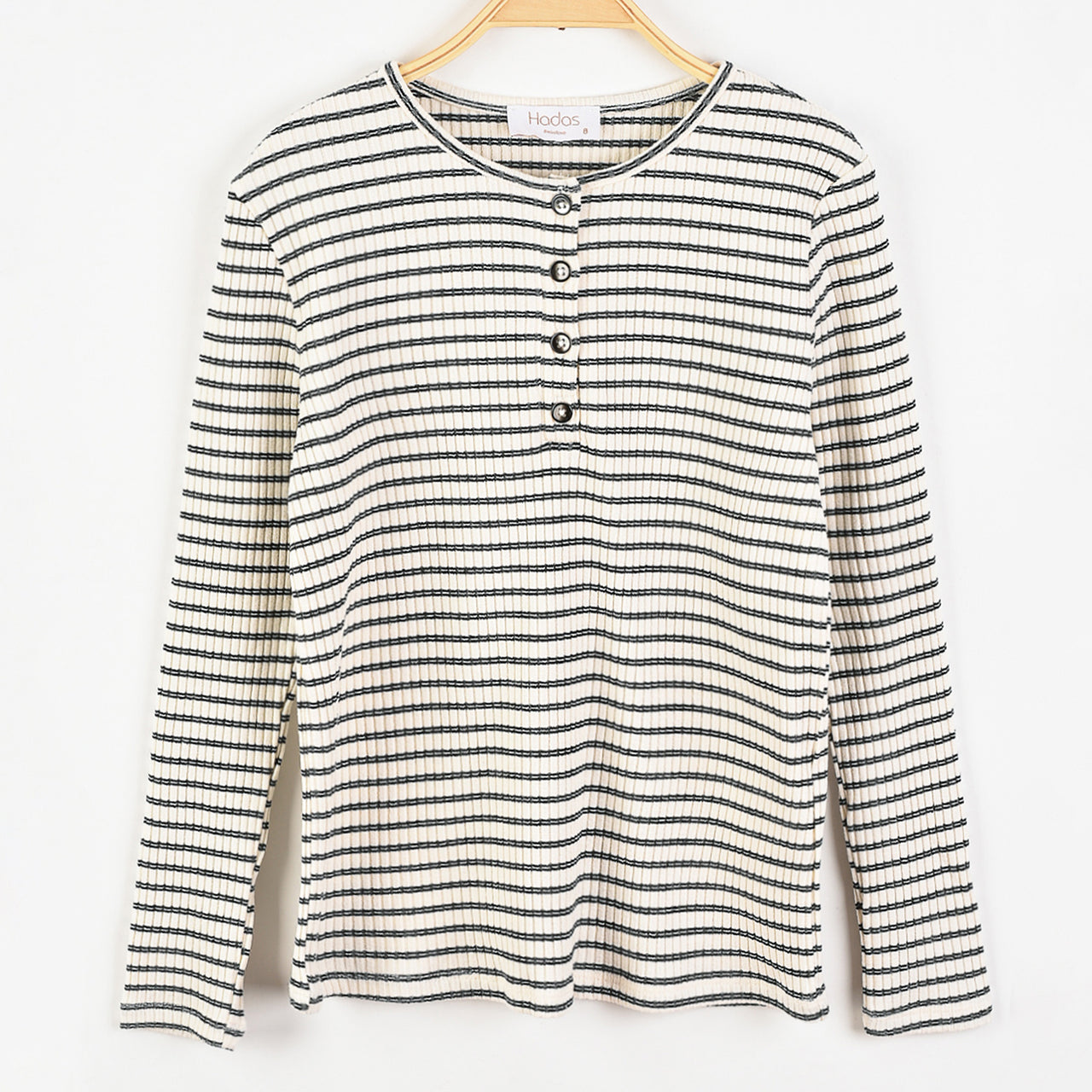 Hadas Henley Stripes Top