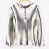 Hadas Henley Stripes Top