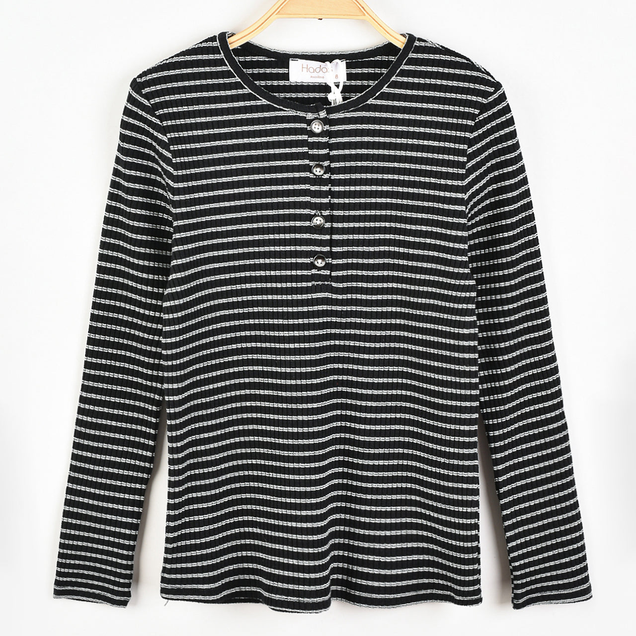 Hadas Henley Stripes Top